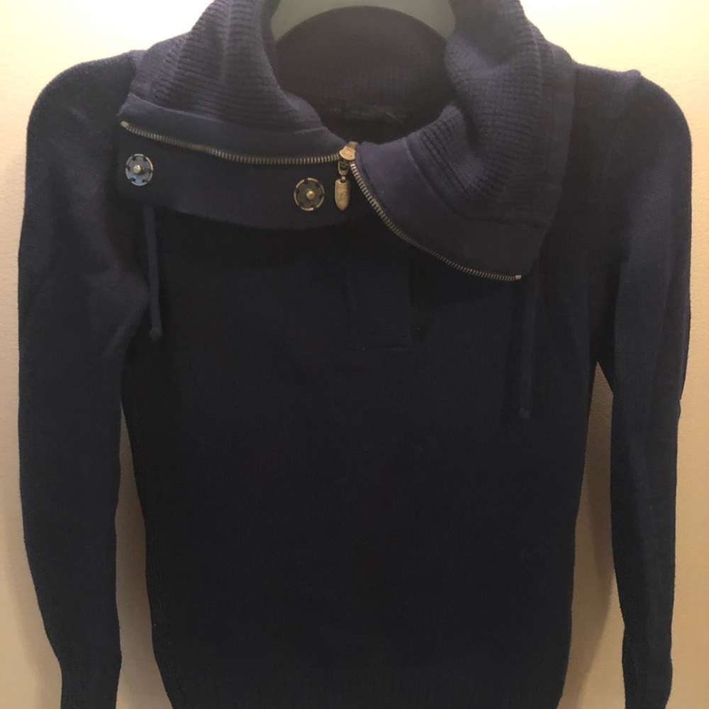 Ralph Lauren Zip Cowl Sweater